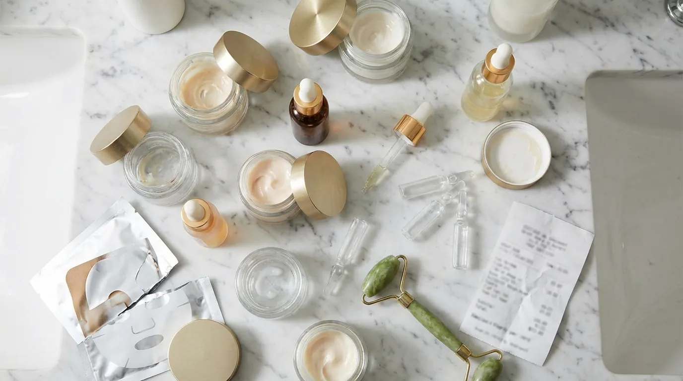 Verschiedene Kosmetikprodukte